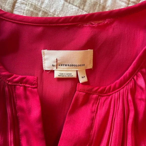 Anthropologie fuchsia pink midi dress - XL - Picture 4 of 9